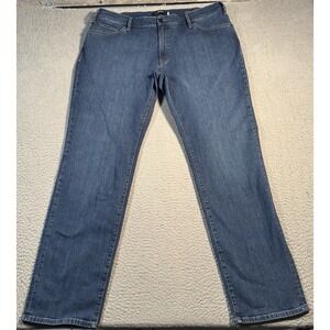 34 Heritage Charisma Jeans Mens 41x34 Blue Dark Wash Straight Leg‎ Denim